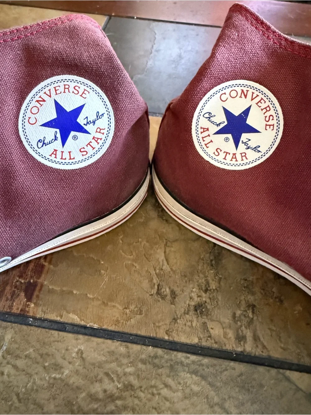 Converse Chuck Taylor All Star High Top Burgundy Maroon Red Mens 10 Womens 12